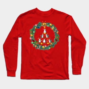 Penguin Christmas Tree Long Sleeve T-Shirt